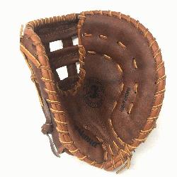 50H 12.5 H Web Walnut Baseball First Base Mitt (Right Handed Throw) : 12.5 Pattern Walnut Leather.
